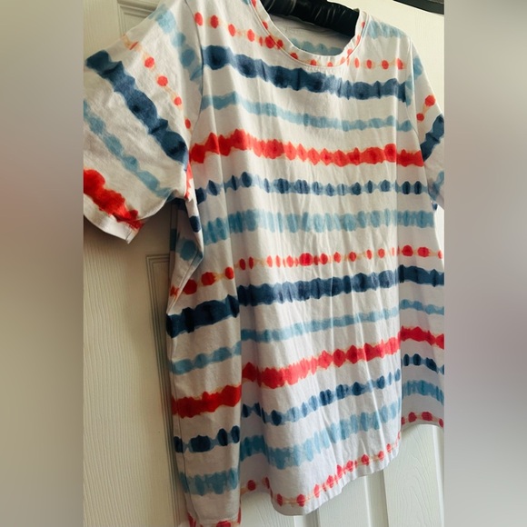 Denim & Co Soft Jersey Americana Knit Top 2X - Picture 3 of 4